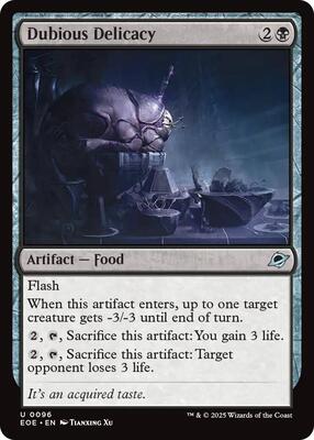 Dubious Delicacy card from Edge of Eternities