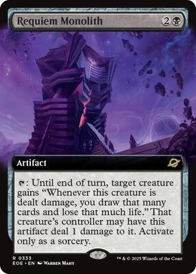 Requiem Monolith (Extended Art) card from Edge of Eternities