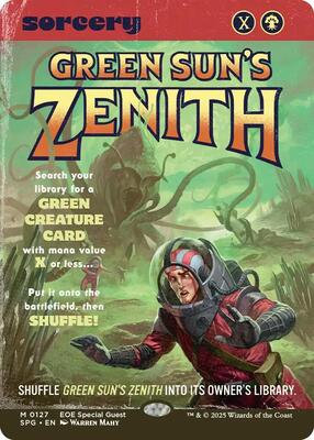 Green Sun's Zenith (Showcase) card from Special Guests