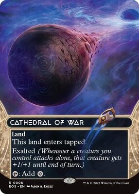 Cathedral of War (0006) (Borderless) card from Edge of Eternities: Stellar Sights