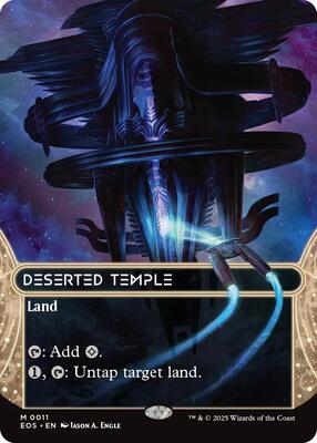 Deserted Temple (0011) (Borderless) card from Edge of Eternities: Stellar Sights