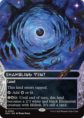 Shambling Vent (0038) (Borderless) card from Edge of Eternities: Stellar Sights