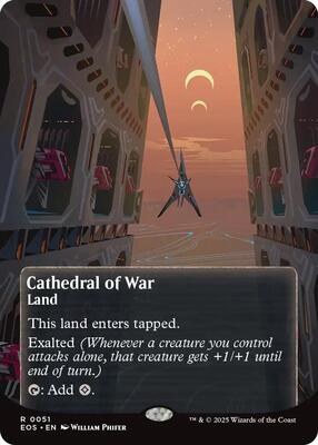 Cathedral of War (0051) (Borderless) card from Edge of Eternities: Stellar Sights