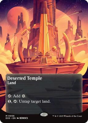 Deserted Temple (0056) (Borderless) card from Edge of Eternities: Stellar Sights