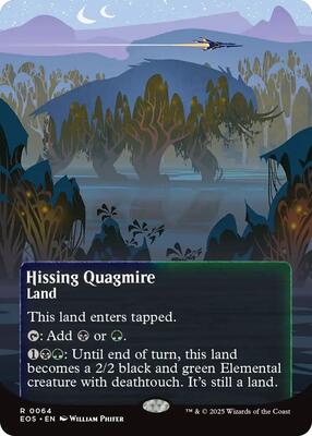 Hissing Quagmire (0064) (Borderless) card from Edge of Eternities: Stellar Sights