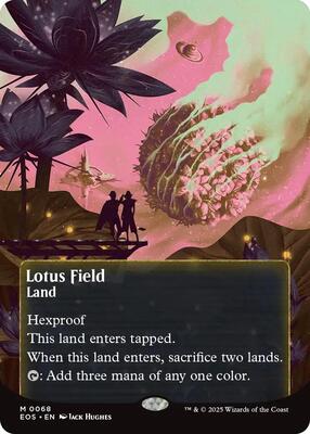 Lotus Field (0068) (Borderless) card from Edge of Eternities: Stellar Sights