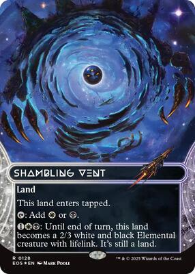 Shambling Vent (0128) (Borderless) (Galaxy Foil) card from Edge of Eternities: Stellar Sights
