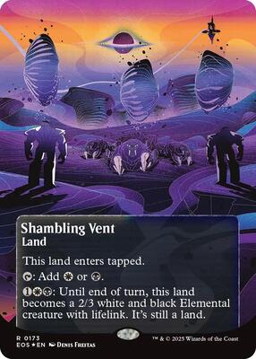 Shambling Vent (0173) (Borderless) (Galaxy Foil) card from Edge of Eternities: Stellar Sights