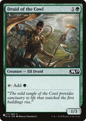 Druid of the Cowl card from The List Reprints