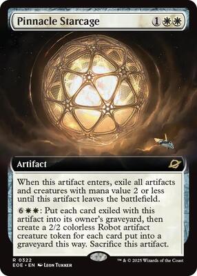 Pinnacle Starcage (Extended Art) card from Edge of Eternities