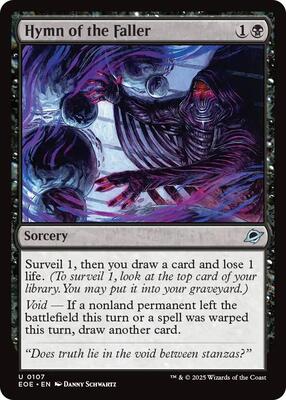 Hymn of the Faller card from Edge of Eternities