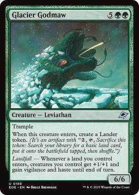 Glacier Godmaw card from Edge of Eternities