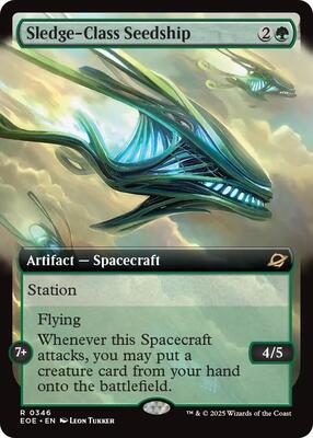 Sledge-Class Seedship (Extended Art) card from Edge of Eternities