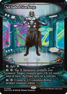 Secluded Starforge (Showcase) card from Edge of Eternities