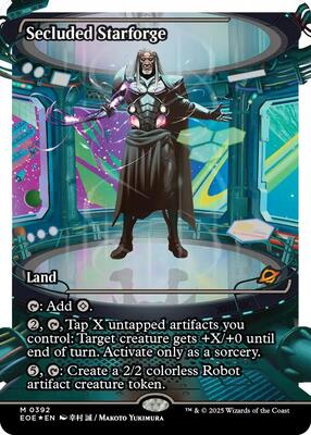 Secluded Starforge (Showcase) (Fracture Foil) card from Edge of Eternities