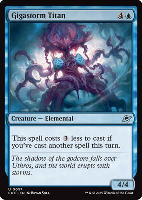 Gigastorm Titan card from Edge of Eternities