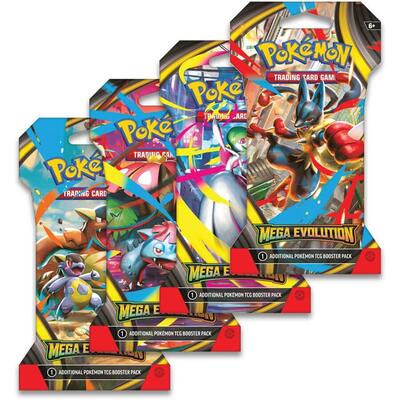 Mega Evolution Sleeved Booster Pack Art Bundle [Set of 4] card from ME01: Mega Evolution