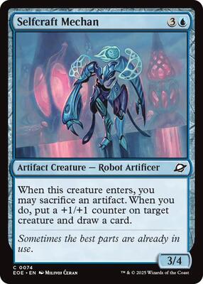 Selfcraft Mechan card from Edge of Eternities