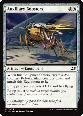 Auxiliary Boosters card from Edge of Eternities