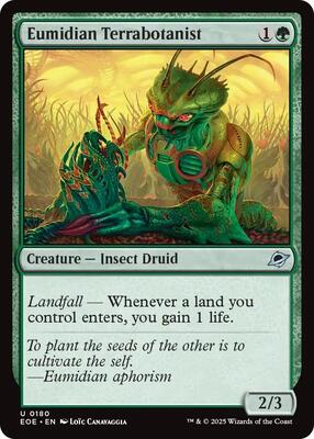 Eumidian Terrabotanist card from Edge of Eternities