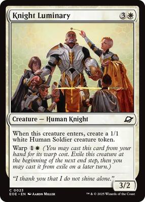 Knight Luminary card from Edge of Eternities