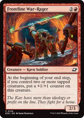 Frontline War-Rager card from Edge of Eternities
