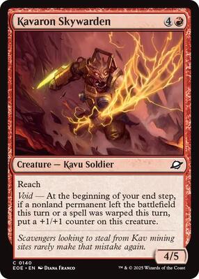 Kavaron Skywarden card from Edge of Eternities