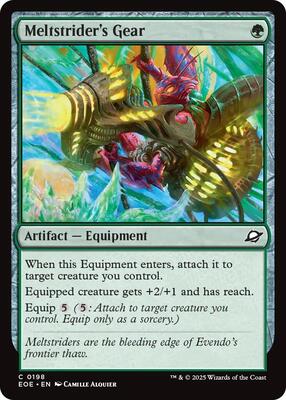 Meltstrider's Gear card from Edge of Eternities