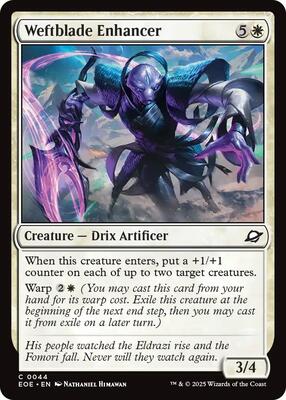 Weftblade Enhancer card from Edge of Eternities