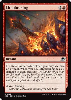 Lithobraking card from Edge of Eternities