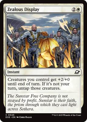 Zealous Display card from Edge of Eternities