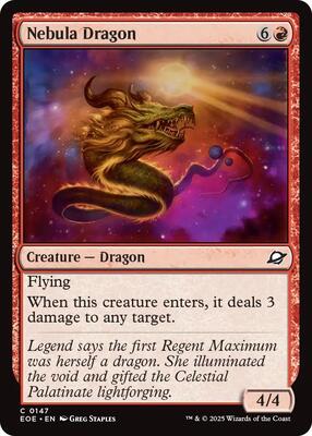 Nebula Dragon card from Edge of Eternities