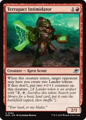 Terrapact Intimidator card from Edge of Eternities