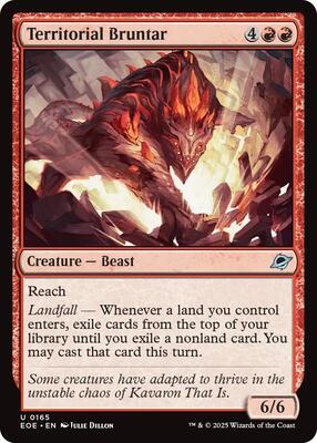 Territorial Bruntar card from Edge of Eternities