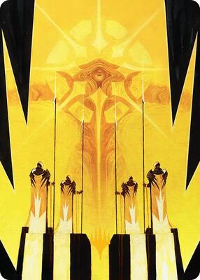 Hardlight Containment Art Card (Gold-Stamped Planeswalker Symbol) card from Art Series: Edge of Eternities