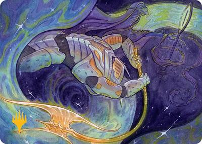 Seam Rip Art Card (Gold-Stamped Planeswalker Symbol) card from Art Series: Edge of Eternities