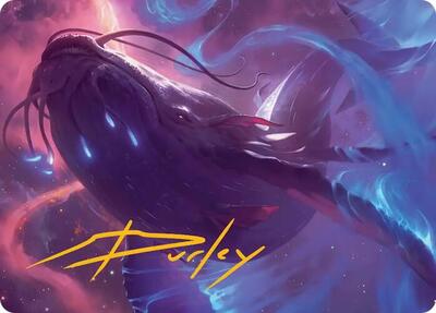 Starbreach Whale Art Card (Gold-Stamped Signature) card from Art Series: Edge of Eternities