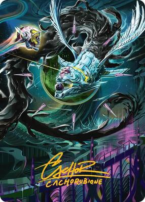 Quantum Riddler Art Card (Gold-Stamped Signature) card from Art Series: Edge of Eternities