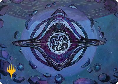 Archenemy's Charm Art Card (Gold-Stamped Planeswalker Symbol) card from Art Series: Edge of Eternities