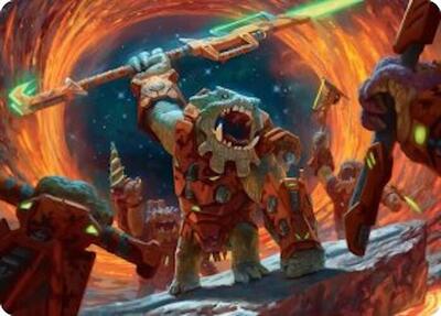 Frontline War-Rager Art Card card from Art Series: Edge of Eternities