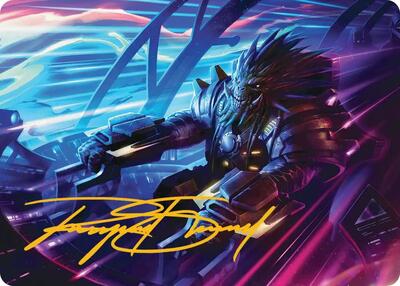 Tannuk, Steadfast Second Art Card (Gold-Stamped Signature) card from Art Series: Edge of Eternities