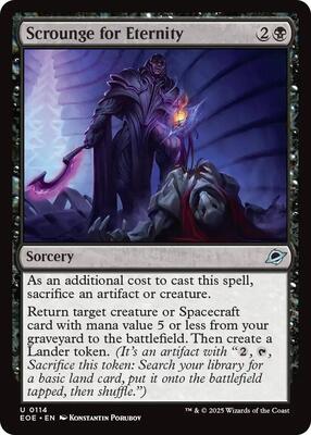 Scrounge for Eternity card from Edge of Eternities