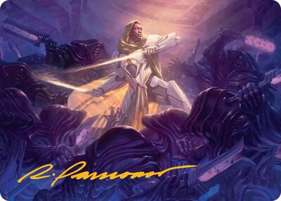 Syr Vondam, Sunstar Exemplar Art Card (Gold-Stamped Signature) card from Art Series: Edge of Eternities