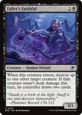 Faller's Faithful card from Edge of Eternities