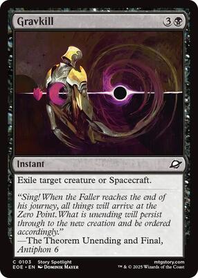 Gravkill card from Edge of Eternities