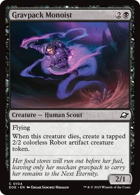Gravpack Monoist card from Edge of Eternities