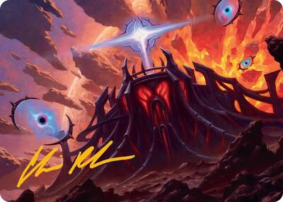 Secluded Starforge Art Card (Gold-Stamped Signature) card from Art Series: Edge of Eternities