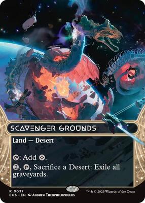 Scavenger Grounds (0037) (Borderless) card from Edge of Eternities: Stellar Sights