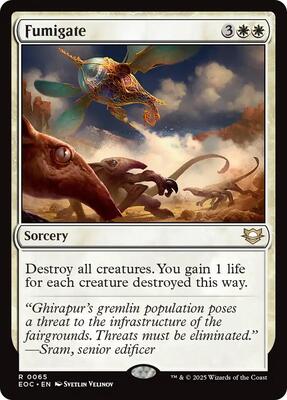 Fumigate card from Commander: Edge of Eternities