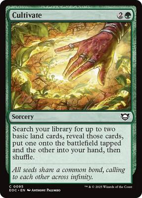 Cultivate card from Commander: Edge of Eternities